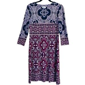 DM Collection Stitch Fix Geometric Print Josephina Jersey Dress Size 4